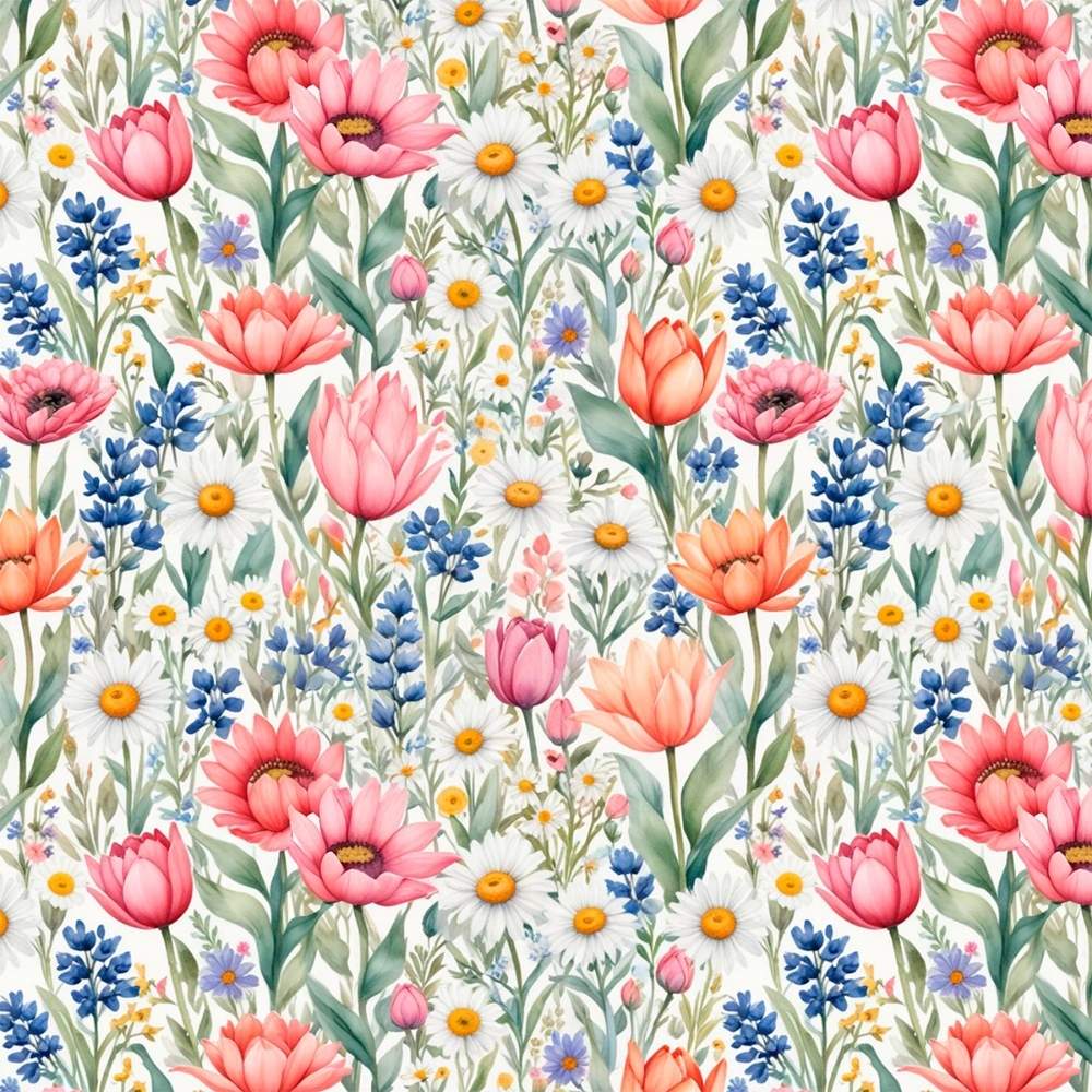 Tecido Tricoline Estampado Floral P9050-193