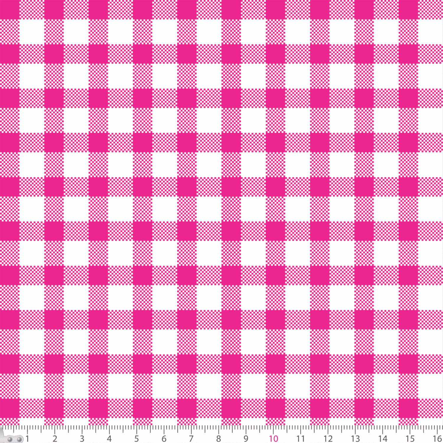 Tecido viscose rayon estampado xadrez marrom/pink