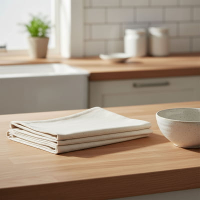 Pano de Copa Estilotex Extra Algodão Cru Liso 70x45cm