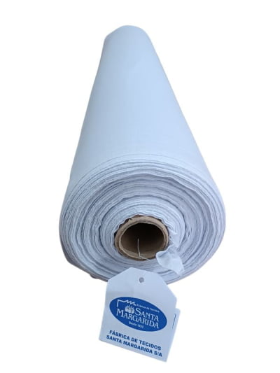 Rolo 30 Metros SM08 Tecido Sacaria Branco Pano de Prato Liso