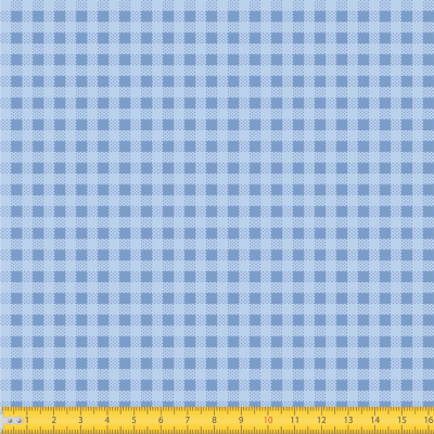 Tecido Tricoline Mini Xadrez Azul (2 mm) - Peripan - 50 x 150 cm -  Artesanalle Tecidos