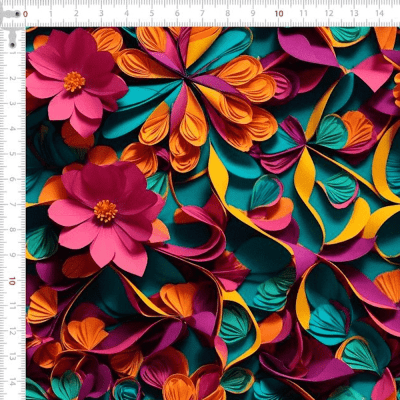 Tricoline Digital Floral 3D P9017-445