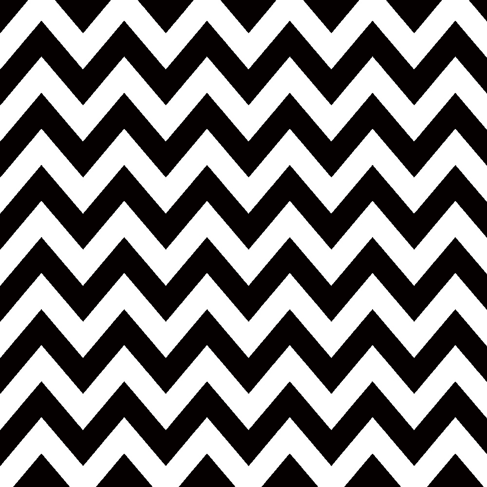 Tricoline Estampado Zig Zag Chevron Preto DX1676-1