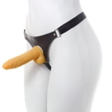 Cinta Peniana Ajustável e Pênis com Escroto Bege 16cm - Absoloo Cinta Peniana Ajustável e Pênis com Escroto Bege 16cm - Absoloo