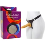 Cinta Peniana Ajustável e Pênis com Escroto Bege 16cm - Absoloo Cinta Peniana Ajustável e Pênis com Escroto Bege 16cm - Absoloo