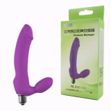 Penetrador Duplo com Glande e Cápsula 10 vibrações STRAPLESS Penetrador Duplo com Glande e Cápsula 10 vibrações STRAPLESS