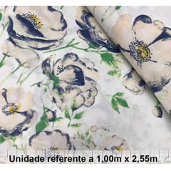 Percal Flores Azuis Percal Flores Azuis