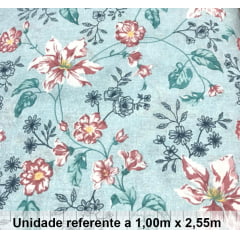 Percal Flores Vermelhas Percal Flores Vermelhas