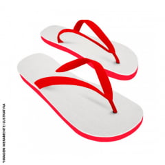 Chinelo Vermelho para Sublimação (Vários Tamanhos) - Valor Unitário Chinelo Vermelho para Sublimação (Vários Tamanhos) - Valor Unitário