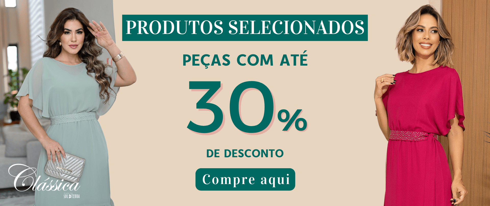 Vestidos - até 30%OFF