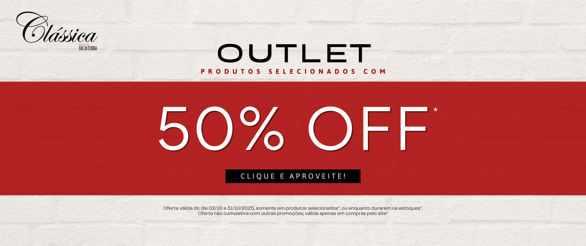 OUTLET 50%