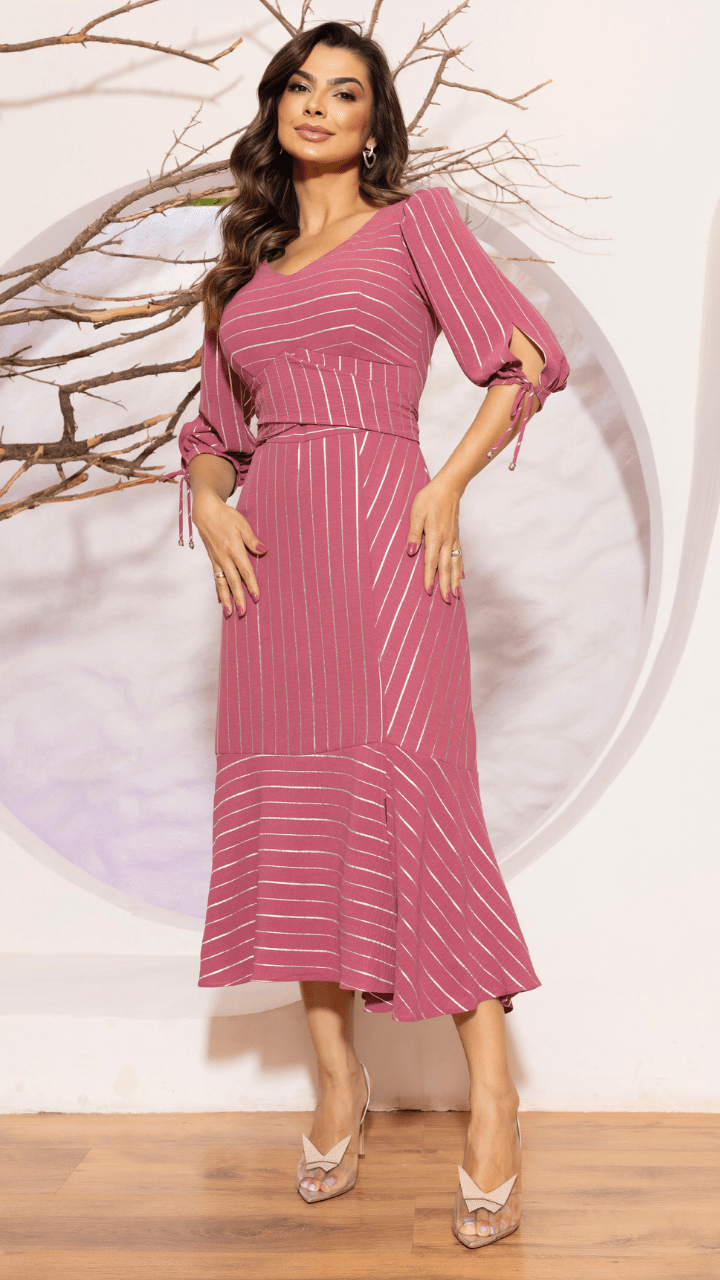 Vestido Midi Vestido De Moda EvangÃ©lica Vestido Midi Vestidos De