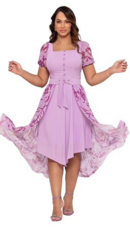                                                                                                                                                                                   VESTIDO SOL DA TERRA - MODA EVANGÉLICA 13571