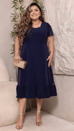 VESTIDO PLUS SIZE  - SOL DA TERRA - 14201