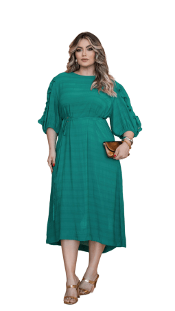                                                                                                                                                                                                                    VESTIDO SOL DA TERRA - MODA EVANGELICA 14131