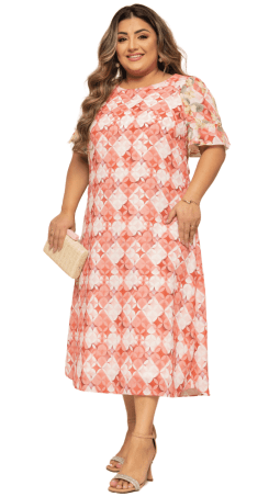                                                                                                                                                                                                                    VESTIDO SOL DA TERRA - MODA EVANGELICA 14167