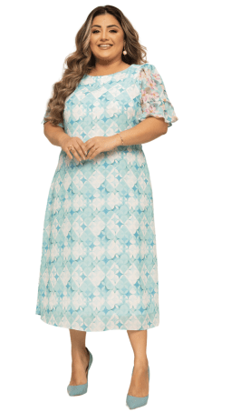                                                                                                                                                                                                                    VESTIDO SOL DA TERRA - MODA EVANGELICA 14167