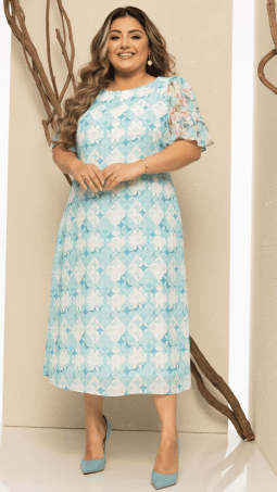                                                                                                                                                                                                                    VESTIDO SOL DA TERRA - MODA EVANGELICA 14167