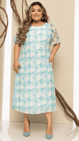                                                                                                                                                                                                                    VESTIDO SOL DA TERRA - MODA EVANGELICA 14167