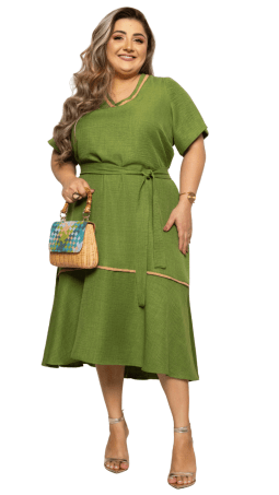 VESTIDO PLUS - SOL DA TERRA - 14286