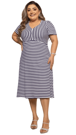 VESTIDO PLUS - SOL DA TERRA - 14308