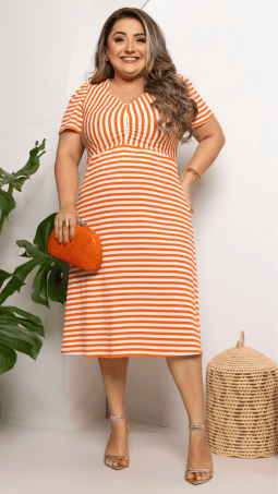 VESTIDO PLUS - SOL DA TERRA - 14308