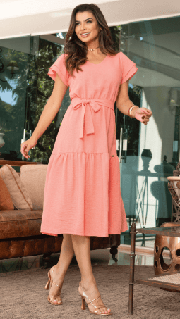                                                                                                                                                                                                                   VESTIDO SOL DA TERRA - MODA EVANGELICA 14104