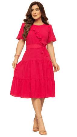                                                                                                                                                                                                                    VESTIDO SOL DA TERRA - MODA EVANGELICA 14195