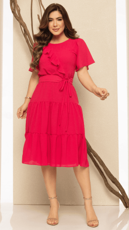                                                                                                                                                                                                                    VESTIDO SOL DA TERRA - MODA EVANGELICA 14195