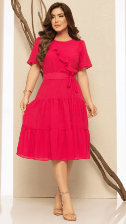                                                                                                                                                                                                                    VESTIDO SOL DA TERRA - MODA EVANGELICA 14195