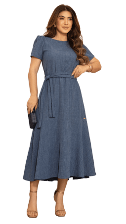                                                                                                                                                                                                                    VESTIDO SOL DA TERRA - MODA EVANGELICA 14222