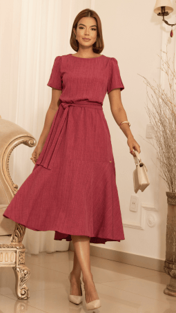                                                                                                                                                                                                                    VESTIDO SOL DA TERRA - MODA EVANGELICA 14222