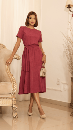                                                                                                                                                                                                                    VESTIDO SOL DA TERRA - MODA EVANGELICA 14222