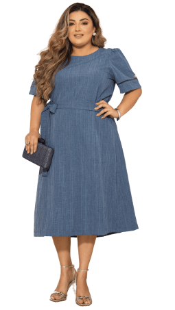                                                                                                                                                                                                                    VESTIDO SOL DA TERRA - MODA EVANGELICA 14223