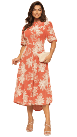                                                                                                                                                                                                                    VESTIDO SOL DA TERRA - MODA EVANGELICA 14299