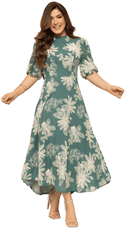                                                                                                                                                                                                                    VESTIDO SOL DA TERRA - MODA EVANGELICA 14299