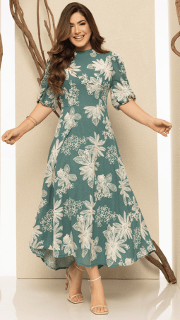                                                                                                                                                                                                                    VESTIDO SOL DA TERRA - MODA EVANGELICA 14299