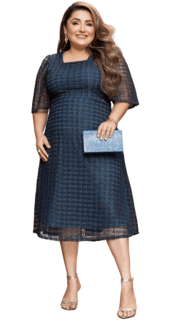 VESTIDO PLUS - SOL DA TERRA - 14435 VESTIDO PLUS - SOL DA TERRA - 14435