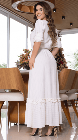                                                                                                                                                                                                                   VESTIDO SOL DA TERRA - MODA EVANGELICA 14053
