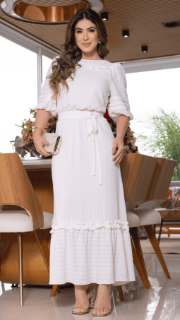                                                                                                                                                                                                                   VESTIDO SOL DA TERRA - MODA EVANGELICA 14053