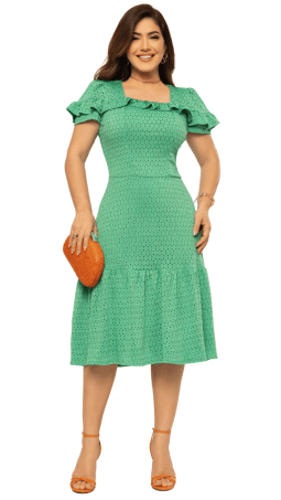                                                                                                                                                                                                                    VESTIDO SOL DA TERRA - MODA EVANGELICA 14241