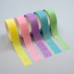 Kit Washi Tapes Glitter Pastel Kit Washi Tapes Glitter Pastel