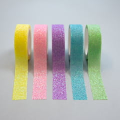 Kit Washi Tapes Glitter Pastel Kit Washi Tapes Glitter Pastel