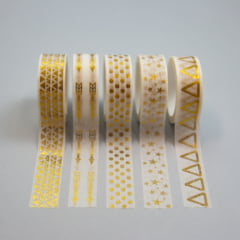 Kit Washi tapes Gold Kit Washi tapes Gold