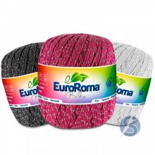Barbante EuroRoma Brilho Prata nº6 400gr Barbante EuroRoma Brilho Prata nº6 400gr