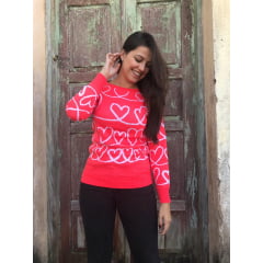 Blusa Decote Canoa Coração - REF. 612 Blusa Decote Canoa Coração - REF. 612