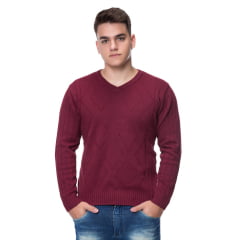 Blusa Masculina V Losângulo Estonada - REF. 386 Blusa Masculina V Losângulo Estonada - REF. 386