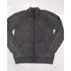Jaqueta Masculina Estonada Tranças Manga - REF. 623 Jaqueta Masculina Estonada Tranças Manga - REF. 623