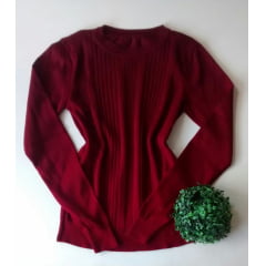 Blusa Decote Redondo Canelada - REF. 398 Blusa Decote Redondo Canelada - REF. 398