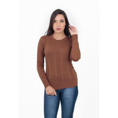 Blusa Decote Redondo Canelada - REF. 398 Blusa Decote Redondo Canelada - REF. 398